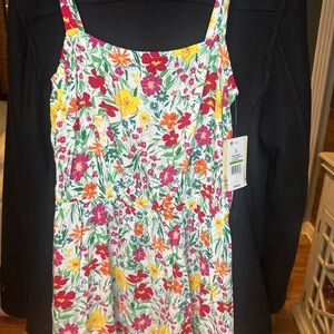 BeBop Pink and Yellow Mini Dress